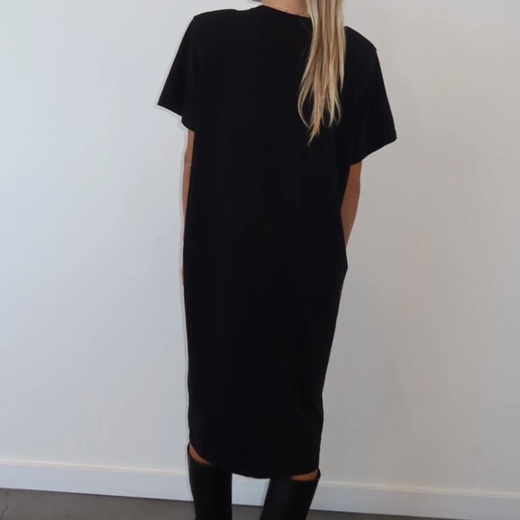 Brunette The Label Black Boxy Tee Dress | NWT - Picture 3 of 5